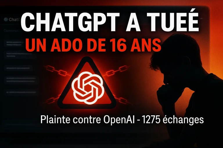 ChatGPT et suicide d'ados : affaire Adam Raine contre OpenAI après 1275 échanges fatals en 2025
