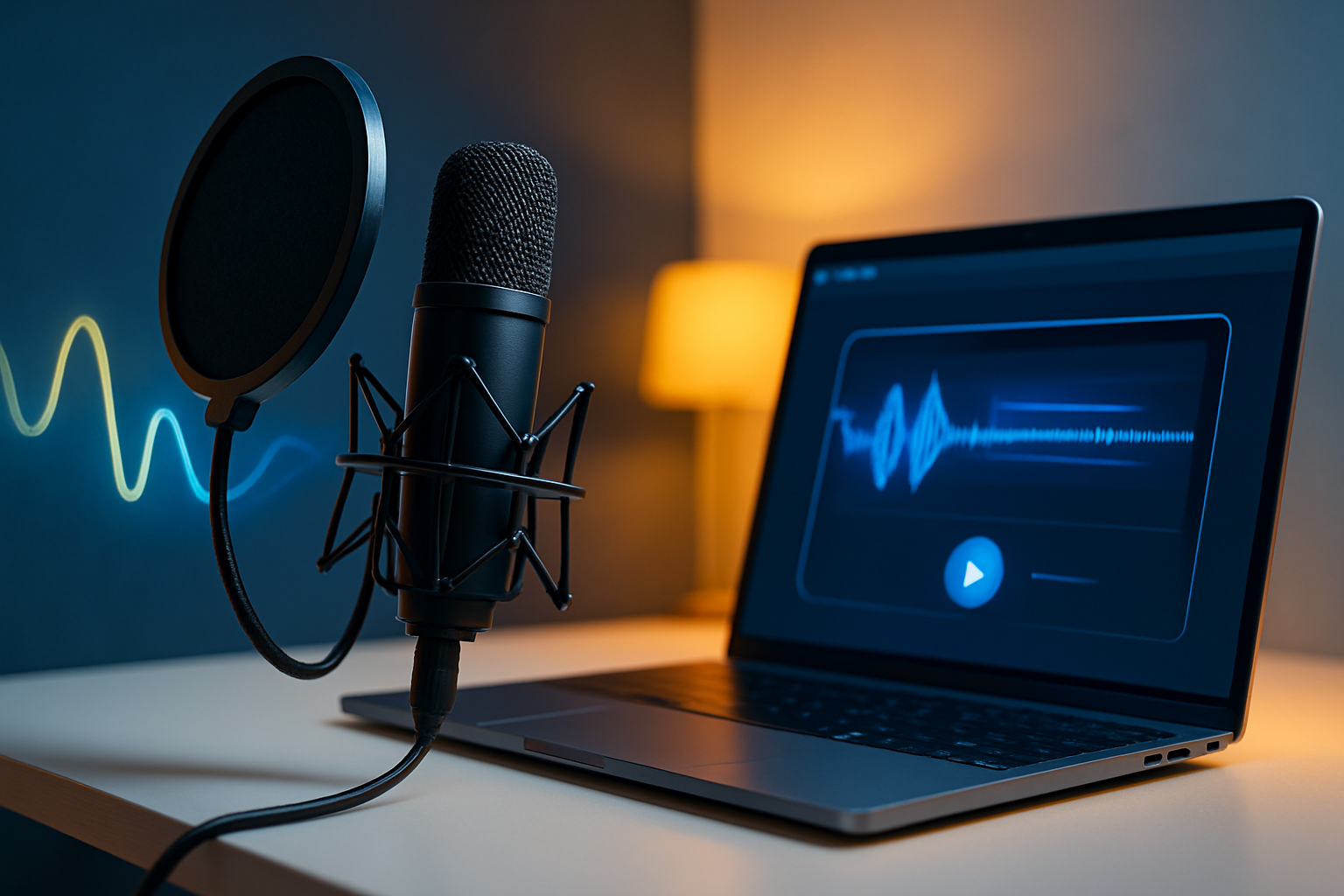 Générateur de voix IA : interface utilisateur affichant des options de synthèse vocale avancées.