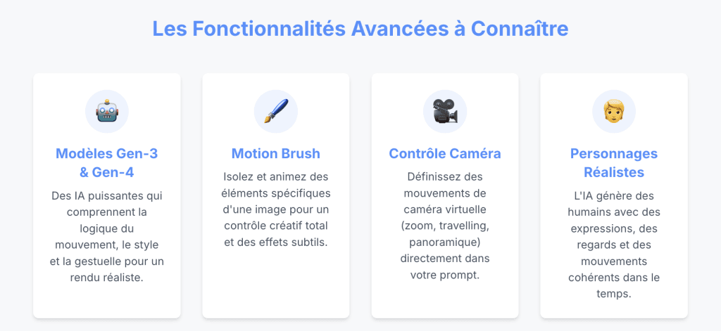 Runway AI : les fonctionnalités avancées à connaître pour améliorer vos vidéos générées par IA