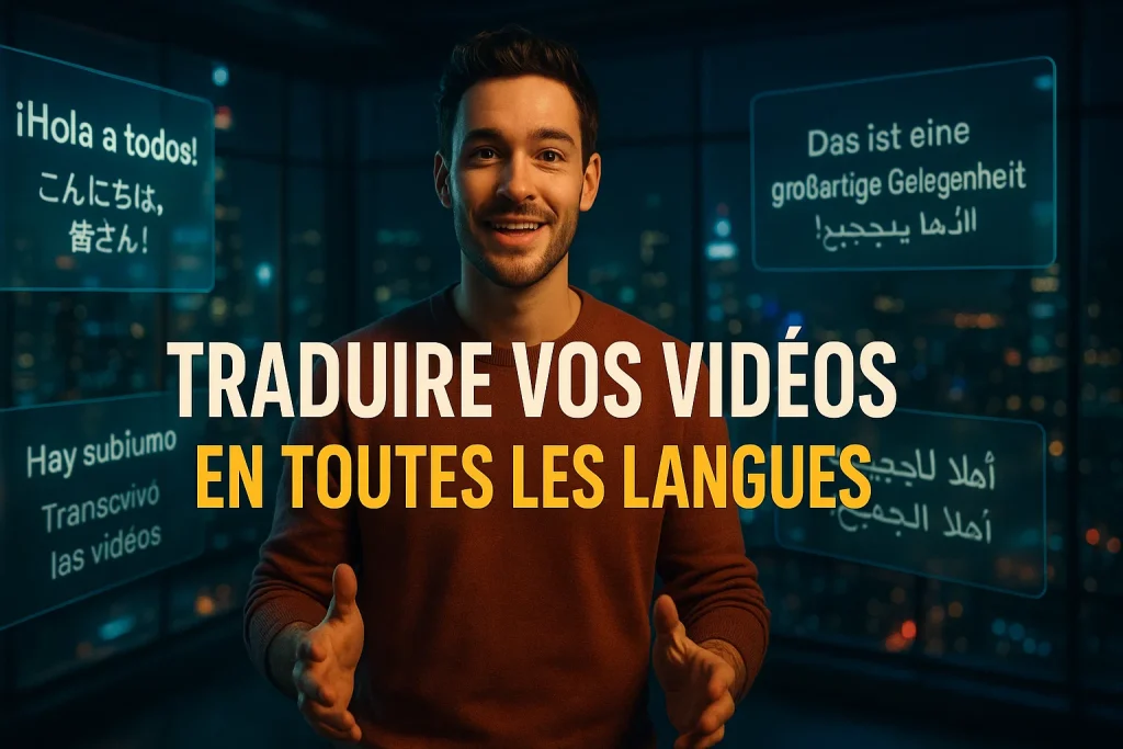 Heygen Video Translate avec IA et synchronisation labiale pour traduire les vidéos en toutes les langues avec voix réalistes