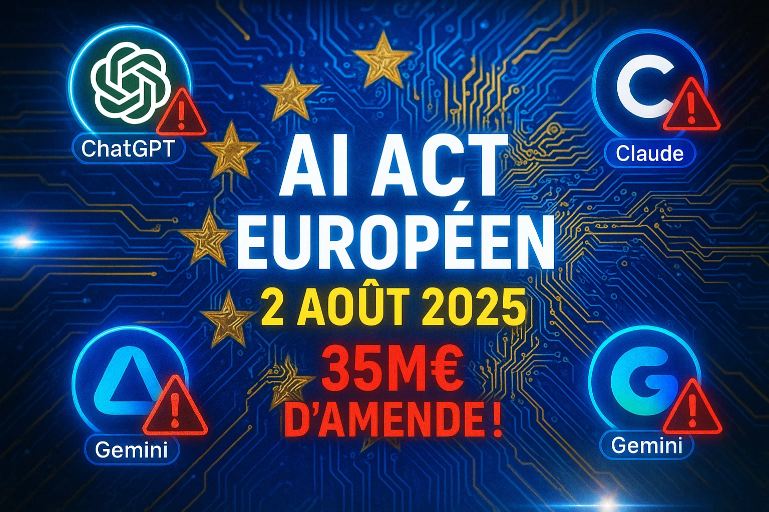AI Act Européen : 35 millions d’euros d’amende dès le 2 août 2025