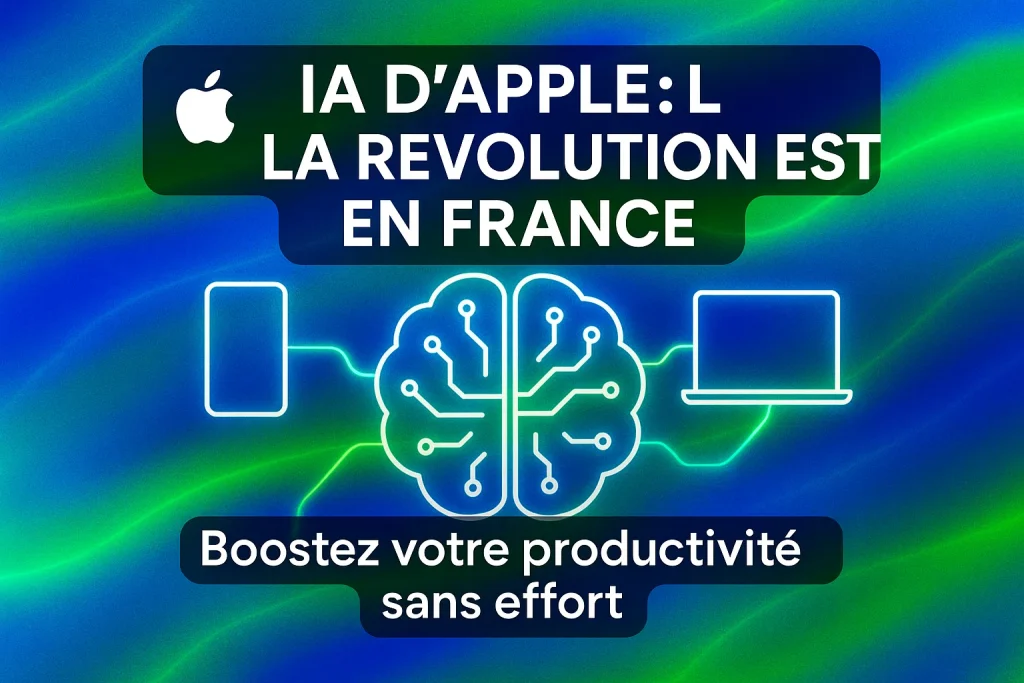 IA d’Apple disponible en France boostant productivité des pros