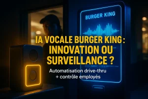 Burger King IA vocale drive-thru : innovation et controverse