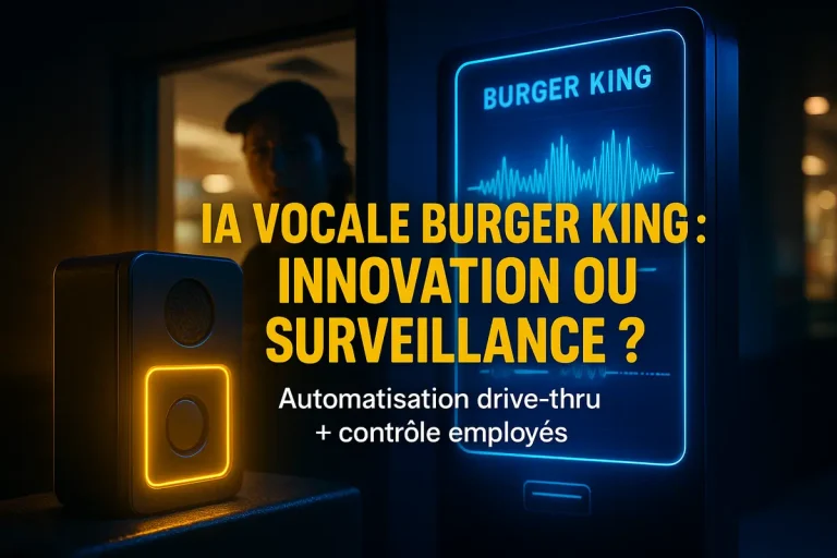 Burger King IA vocale drive-thru : innovation et controverse