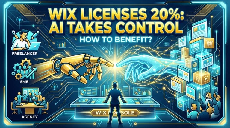 Création de site web par IA : Wix licencie